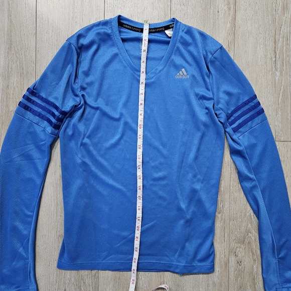 Adidas Long Sleeve Athletic Top, Size S, Blue - Picture 6 of 8